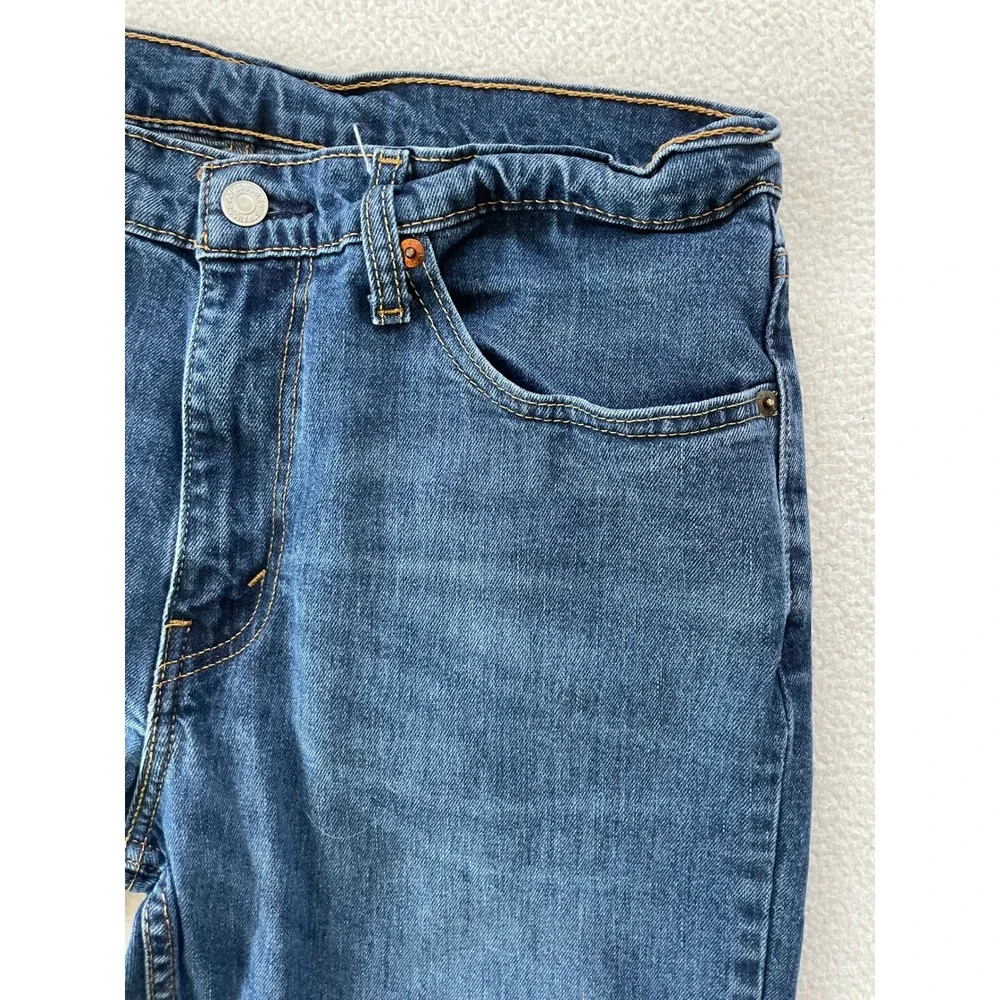 Levi's Men 34x28 511 Slim Fit Jeans Blue Medium Wash Denim Stretch Labeled 34x30